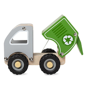 Игрушечный мусоровоз LUKNO, зелёный